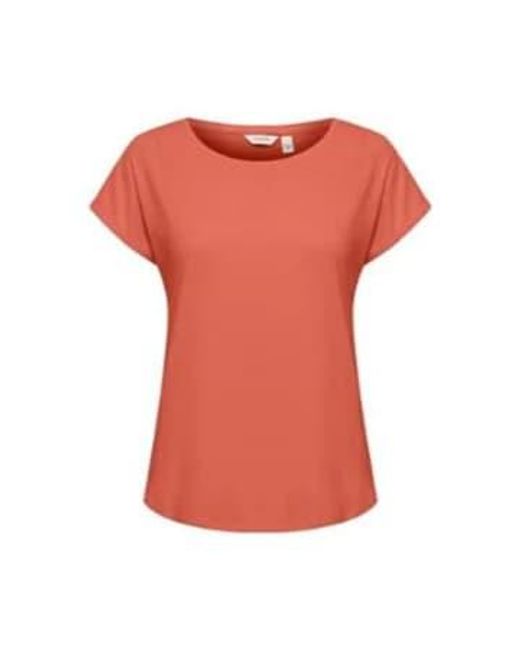 Byoung 20804205 Pamila T Shirt In Cayenne di B.Young in Orange
