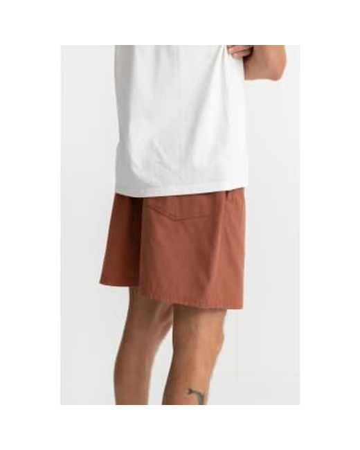 Pantalones cortos mermelada sarga módulo ladrillo Rhythm de hombre de color White
