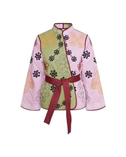 Yas Or Emelia Embroideryjacket Lilac Chiffon di Y.A.S in Pink