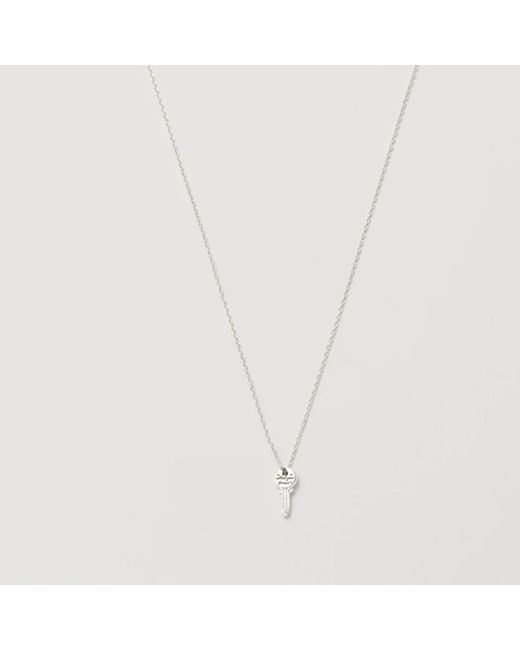Estella Bartlett Key Pendant Necklace in Metallic | Lyst