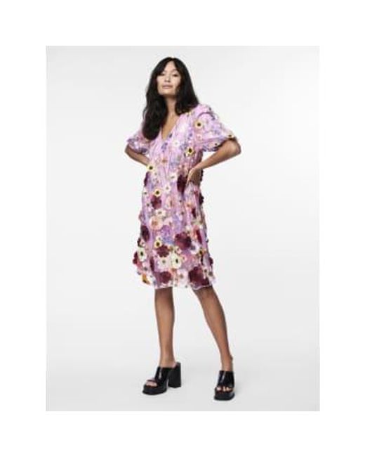 Y.A.S Red | Flowering Ss Dress Lavender S