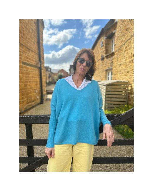 Not Shy Blue Faustine Cashmere Jumper