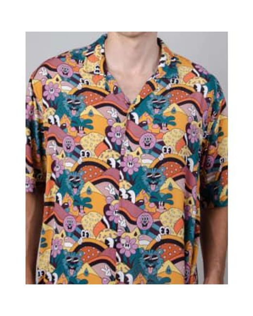 Shirt Aloha Yeye Weller Sunshine Brava Fabrics pour homme en coloris Gray