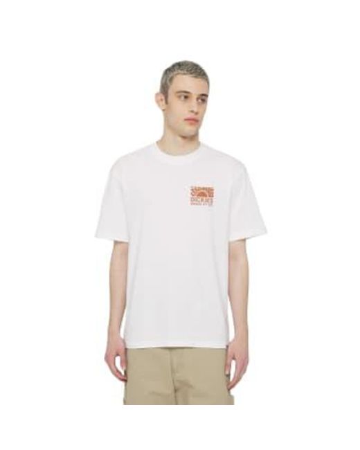 Camiseta saltville uomo Dickies de hombre de color White
