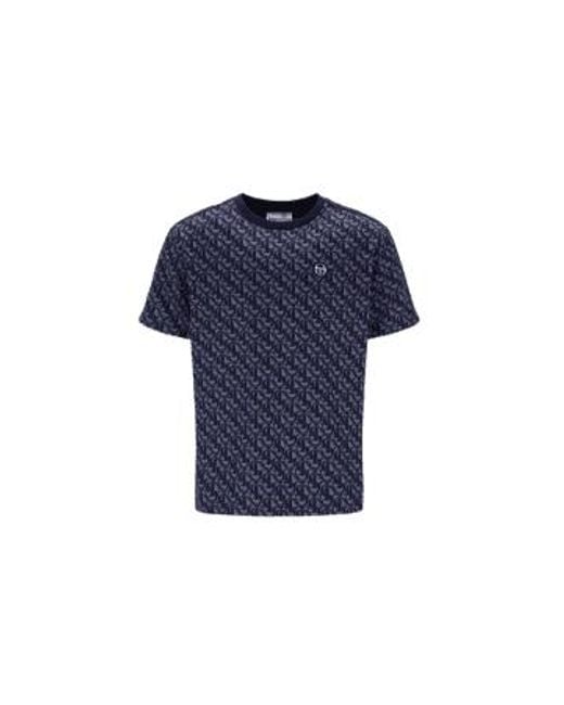 Sergio Tacchini Rene mono t-shirt in maritimem blau in Blue für Herren