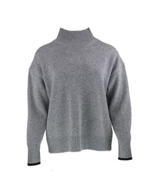 ABSOLUT CASHMERE Gray Jackie Sweater