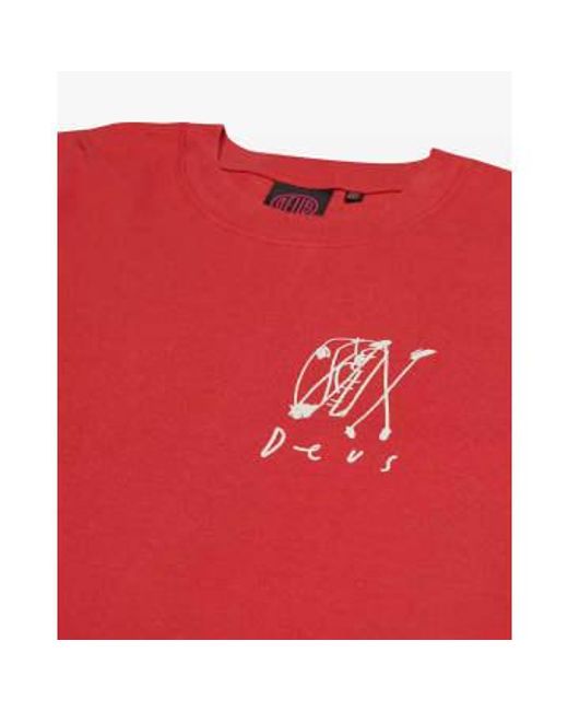 Deus Ex Machina Red Bobskull Short-sleeved T-shirt for men