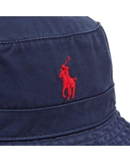 Classic Bucket Hat Navy Polo Ralph Lauren en coloris Blue