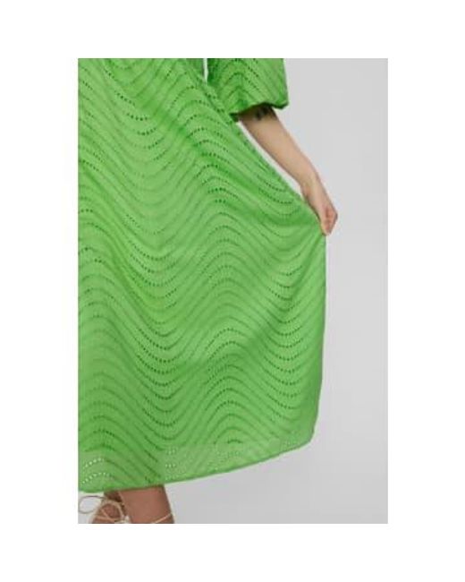 Robe evelyn en vert d'été Numph en coloris Green