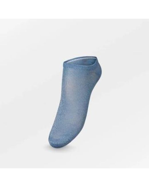 Glitter Sneakie Socks di Becksöndergaard in Blue