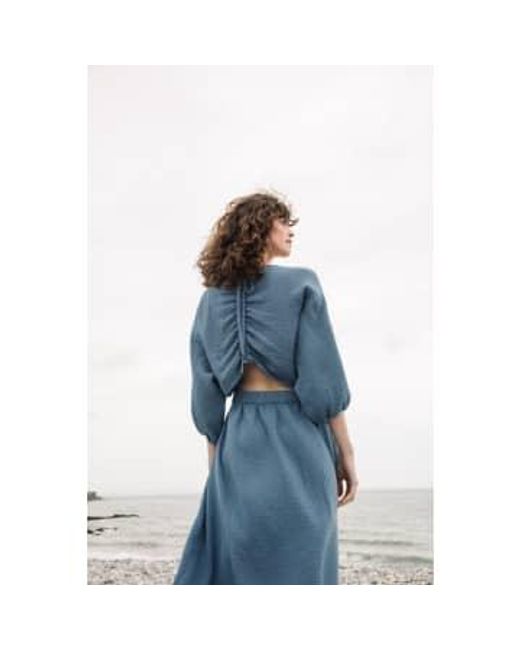 Beaumont Organic Blue Ezili Cotton Dress
