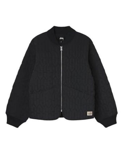 Stussy S Quilted Liner Jacket di Stussy in Black da Uomo