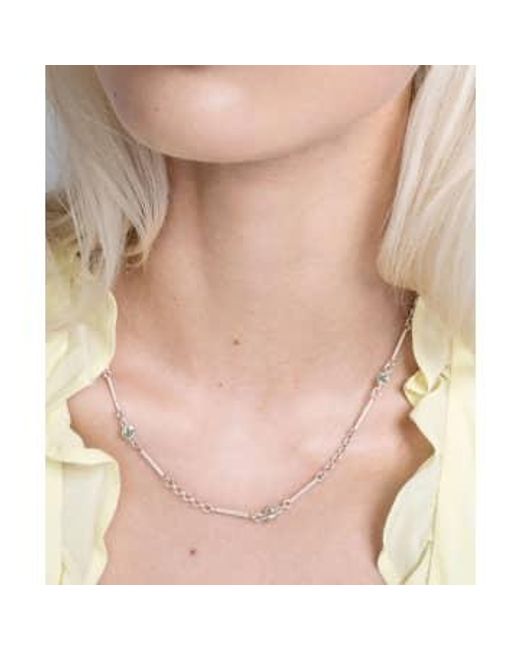 Zoe & Morgan White Azalea Apatite Silver Necklace One Size