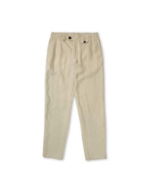 Oliver Spencer Natural Fishtail Trousers Coney Sand 32 for men