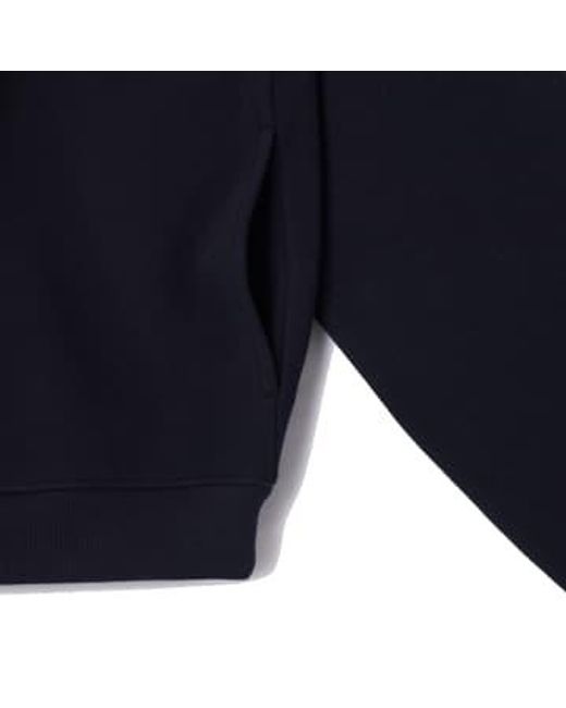 Lacoste Blue Loose Fit jogger Pique Zipper Sweatshirt Navy M for men