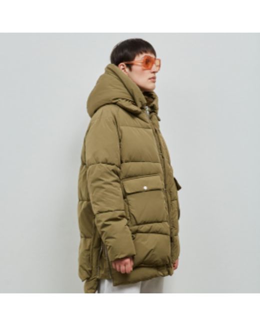 Embassy of Bricks and Logs Green Lyndon Puffer Jacket Olive