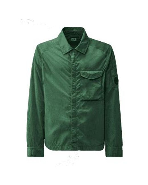C P Company R Pocket Overshirt Duck Green M for men