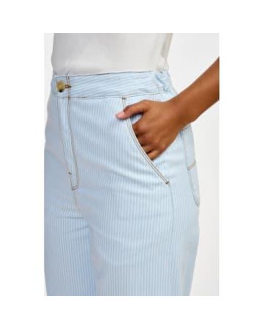 Méfiez-vous du pantalon Stripe Bellerose en coloris Blue