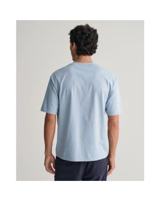 Camiseta impresa hawaiana en eggshell dove 2013080 474 Gant de hombre de color Blue