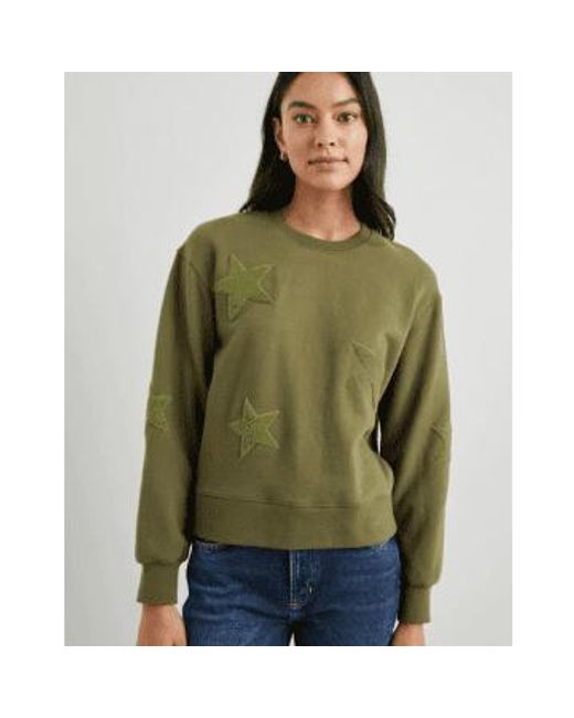 Sonia Star Sweatshirt di Rails in Green