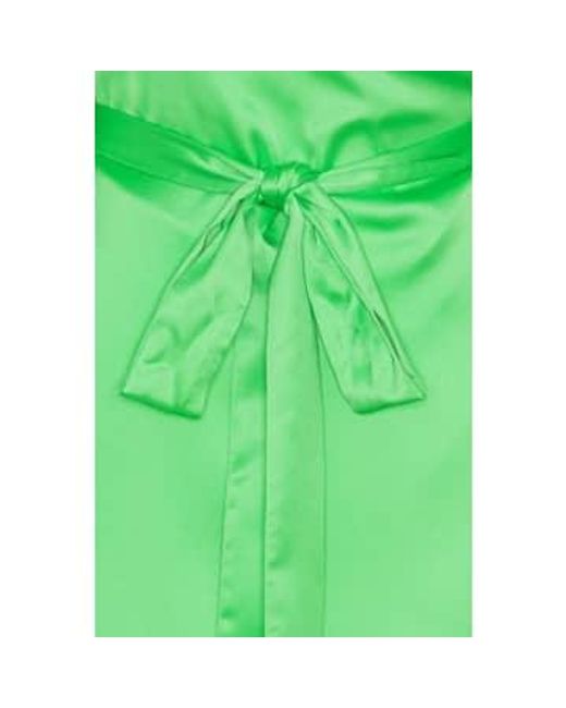 ROTATE BIRGER CHRISTENSEN Green Bridget Dress Polyester
