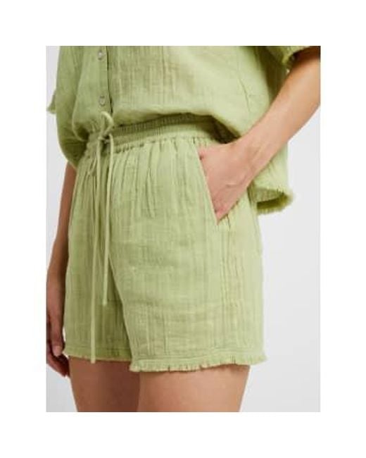 Fray Edge Detail Shorts-Kiwi-j9waa Great Plains en coloris Green