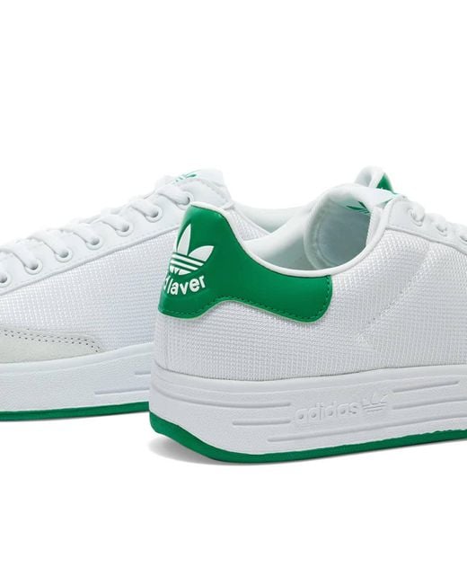 adidas Rod Laver White & Fairway Green Shoes for Men | Lyst