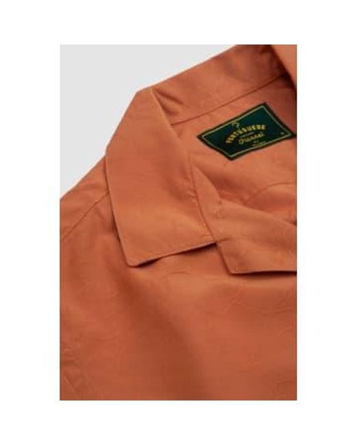 Face Shirt Brick Portuguese Flannel pour homme en coloris Orange