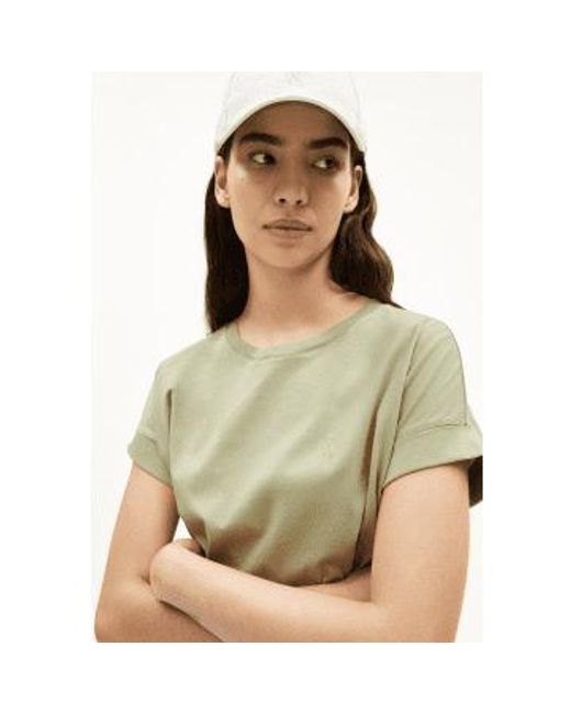 ARMEDANGELS Green Idaara T-Shirt Light Matcha