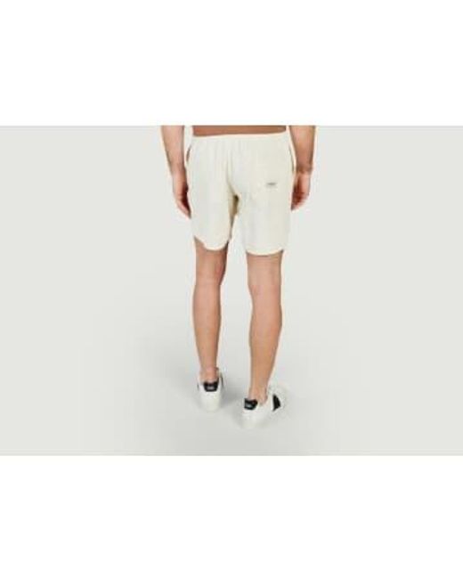 Rhythm White Classic Corduroy Shorts 34 for men