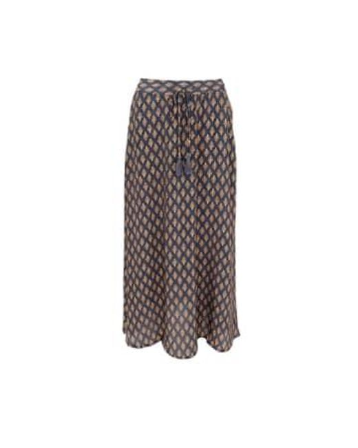 Black Colour Brown Maxi Skirt Savannah Grey S/m