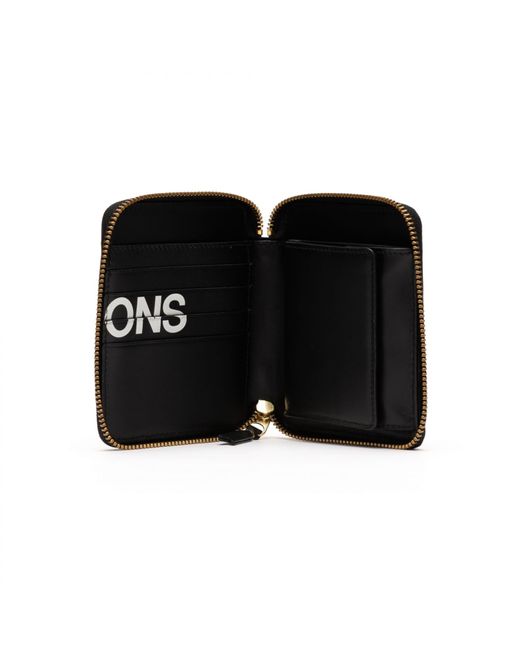 Comme des Gar ons Cdg Huge Logo Wallet in Black for Men Lyst UK
