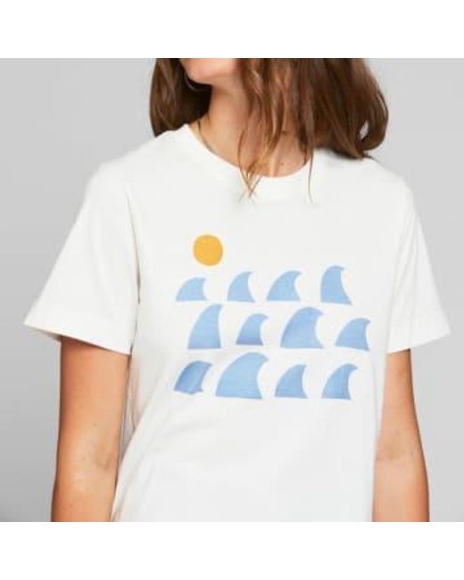 Dedicated White Rays & Waves T-shirt