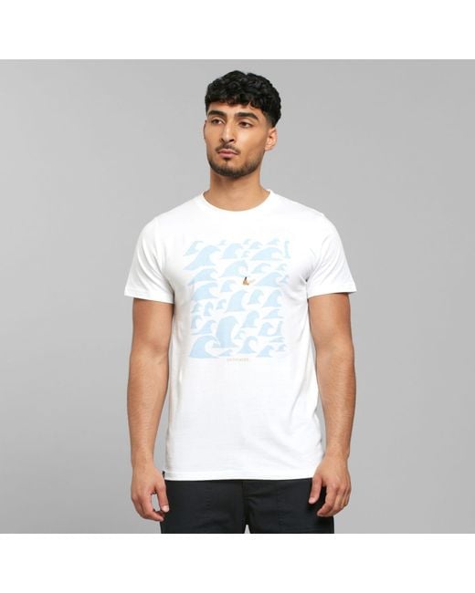 Dedicated T-shirt Stockholm Lone Surfer White for Men | Lyst