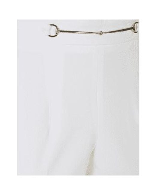 Slim fit horsebit détail pantalon col: 100 blanc, taille: 14 Riani en coloris White