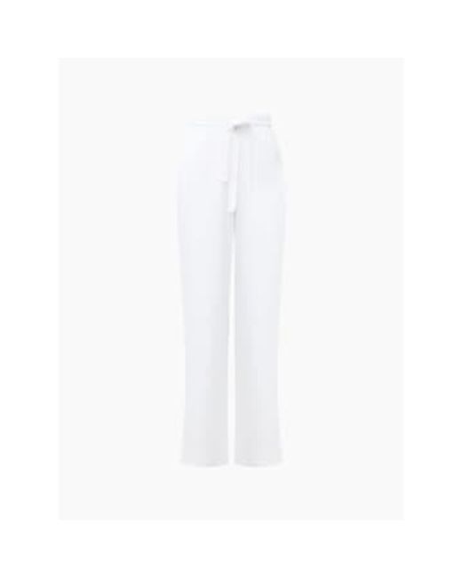 Bodie Blend Trouser Or Linen di French Connection in White