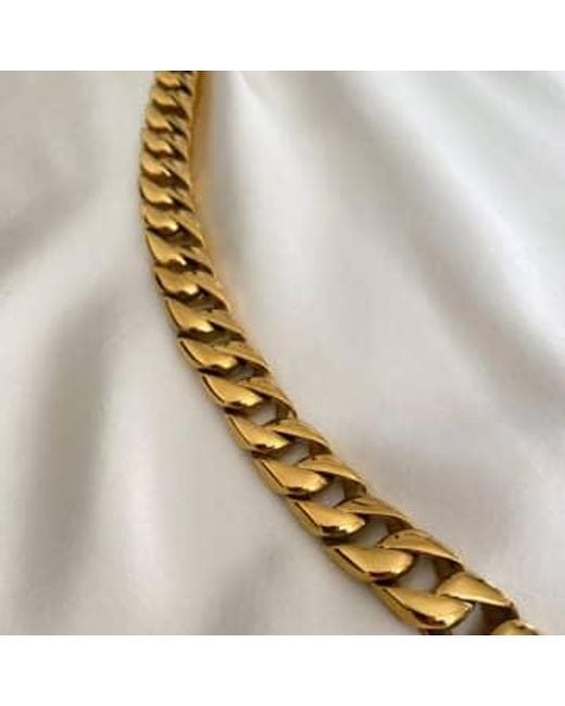 Anisa Sojka Metallic Mini Chunky Chain Necklace