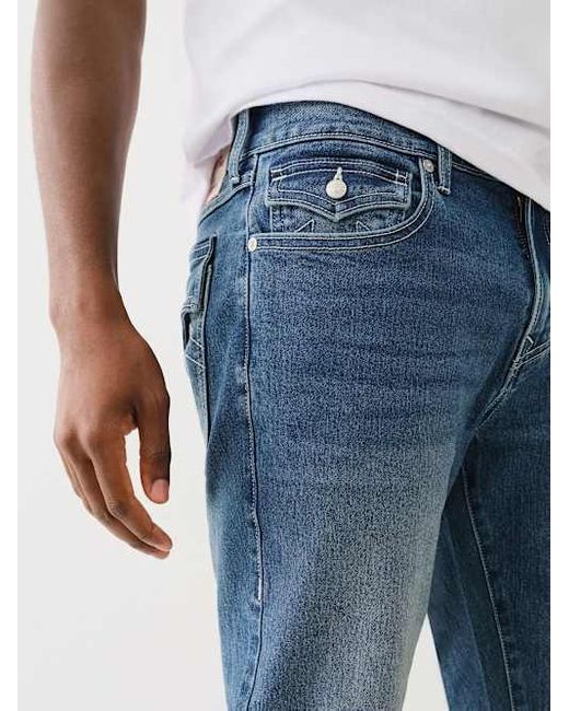True Religion Blue Geno Single Needle Flap Slim Jean for men