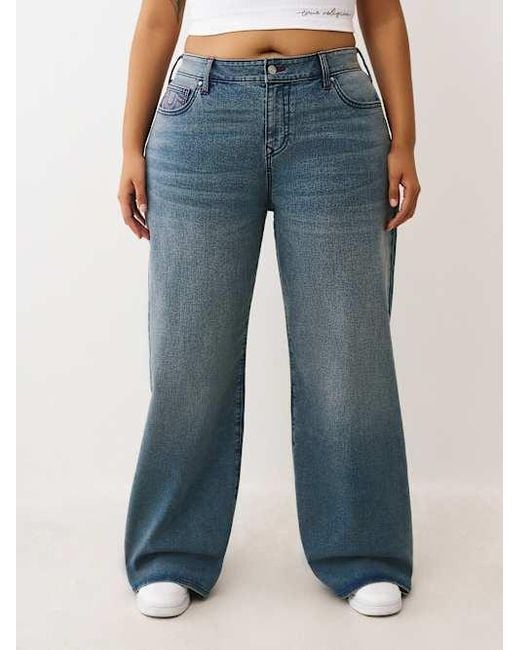 True Religion Blue Plus Bobbi Baggy Jean