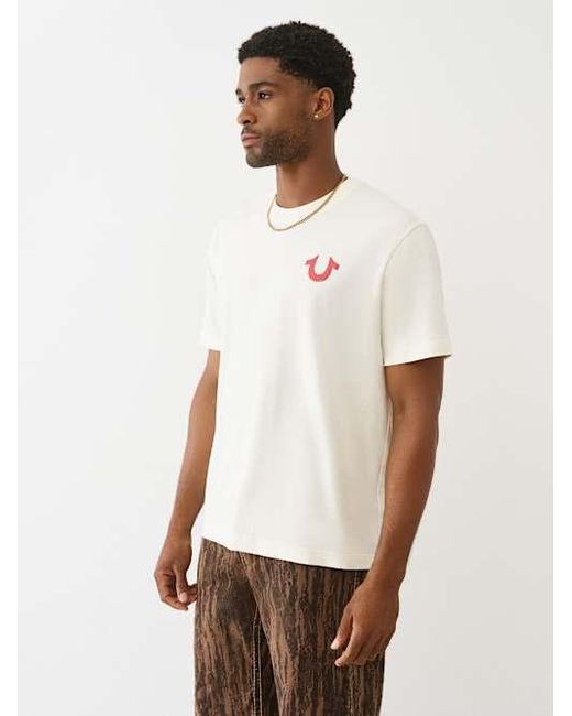 True Religion Gray World Tour Logo T-shirt for men