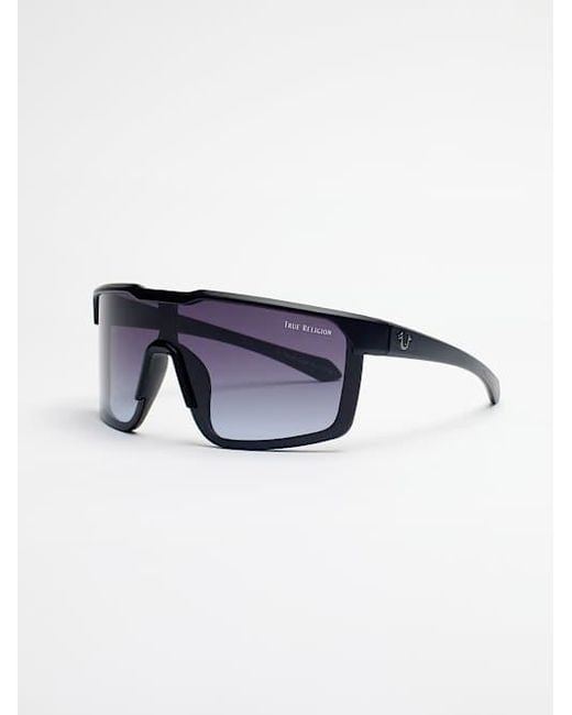 TRUE RELIGION ★【サングラス】FLAT TOP SHIELD SUNGLASSES METAL HORSESHOE SHIELD SUNGLASSES - Black | True Religion