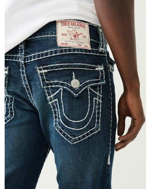 True Religion Blue Rocco Stacked Super T Skinny Jean for men