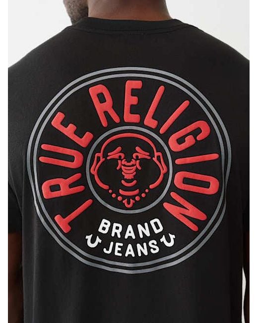 True Religion Black Buddha Coin T-shirt for men