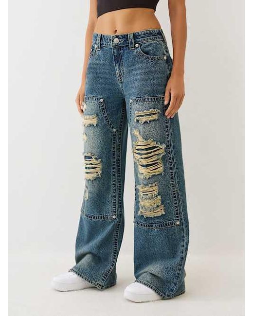 True Religion Blue Bobbi Carpenter Baggy Jean