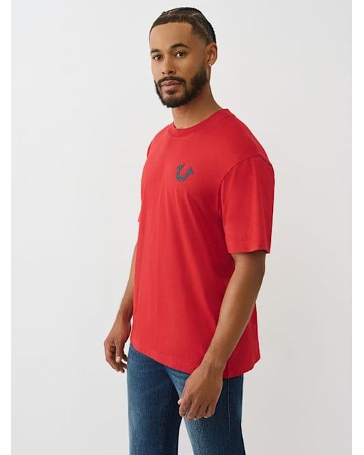 True Religion Red World Tour Logo T-shirt for men