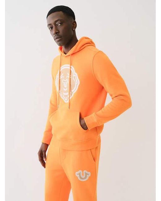 Orange true religion hoodie hotsell