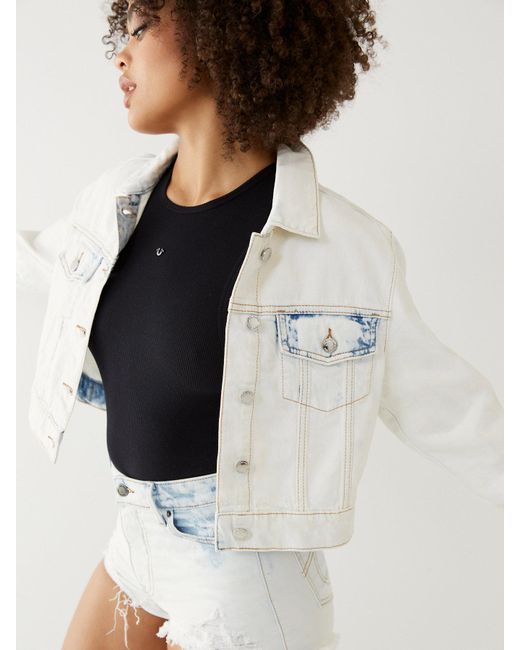 multicolor crop jacket