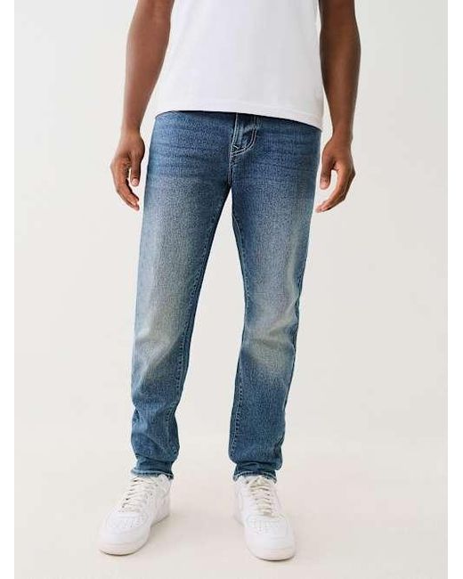True Religion Blue Geno Single Needle Flap Slim Jean for men