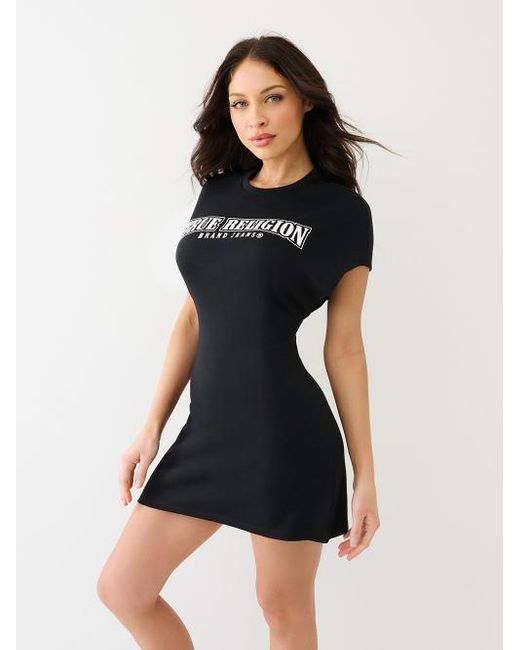 True Religion Black Corset T Shirt Dress