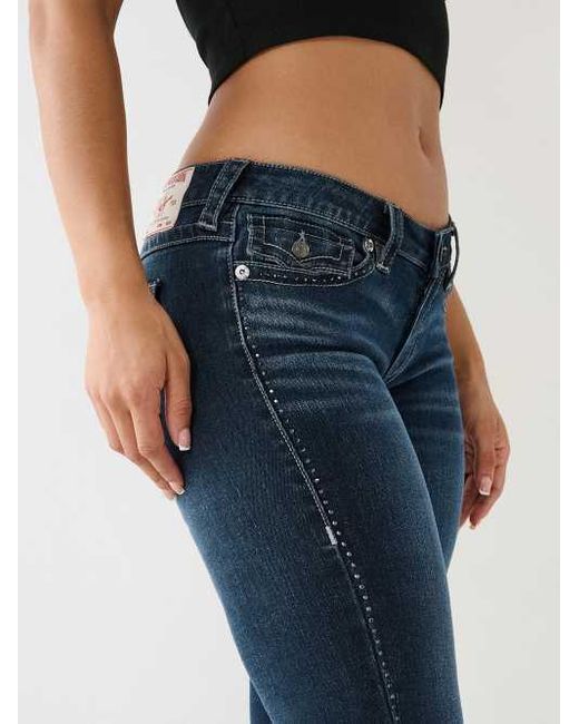 True Religion Joey ダークブルーデニム True Religion Jeans Womens 30 Joey Blue Flare Dark USA Y2K
